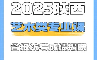 2025年陕西艺考成绩