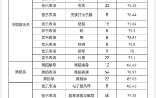 2025音乐高考分数段