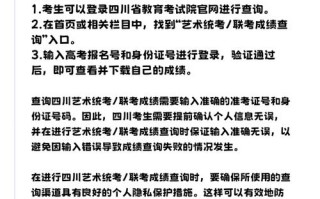 艺考成绩怎么查？