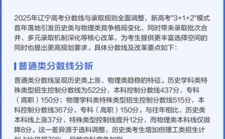 辽宁2025联考分数档具体多少分？