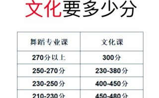 舞蹈过线后，文化分要多少才够？