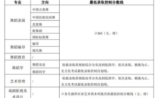 北京舞蹈学校专业分数线是多少？