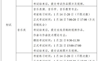 艺考初试复试时间如何安排？