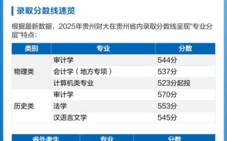 贵州财经舞蹈录取分数线是多少？