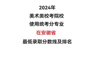 安徽本科联考美术合格线是多少？
