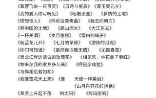 2025艺考声乐曲目有哪些推荐？