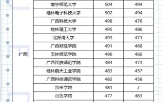 广西艺院美术分数线多少？