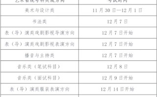 2025年艺考具体时间几月几号公布？