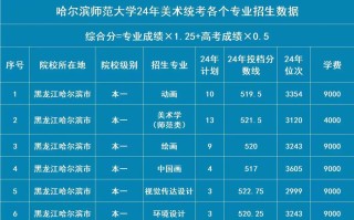 哈师大美术2025录取分数线多少？