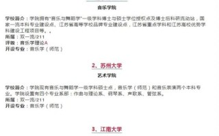 江苏哪些高校招音乐硕士？