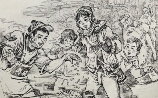 2012湖北速写联考考了什么内容？