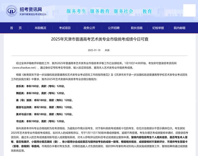 天津2025艺考编导线划定了吗？-第1张图片-泰美艺术培训