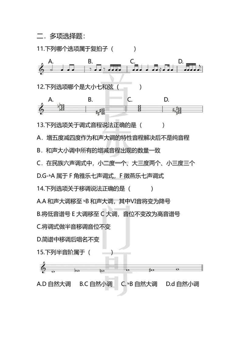 2025河北省音乐统考-第1张图片-泰美艺术培训