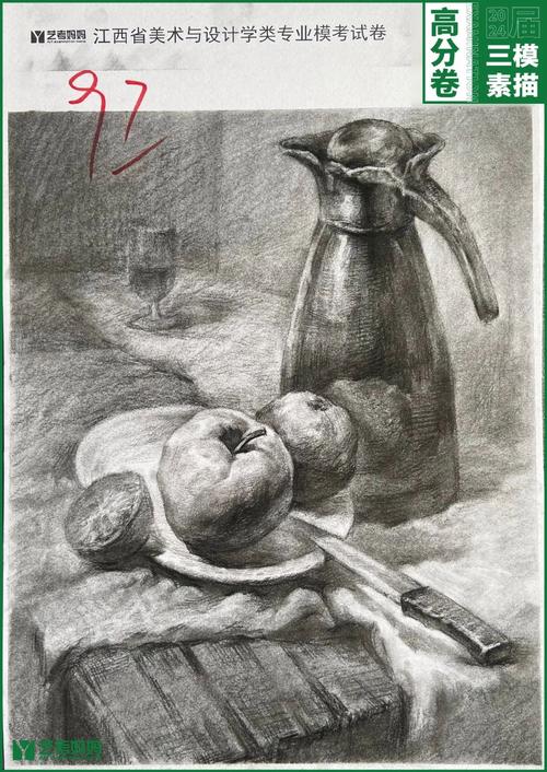 江西美术联考素描测试题-第3张图片-泰美艺术培训