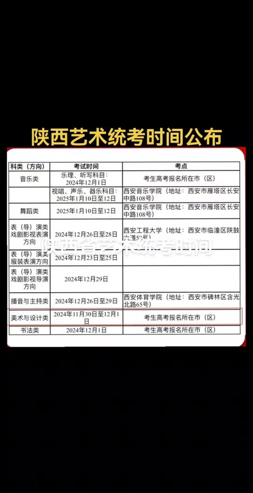 陕西表演联考具体时间定在哪天？-第1张图片-泰美艺术培训
