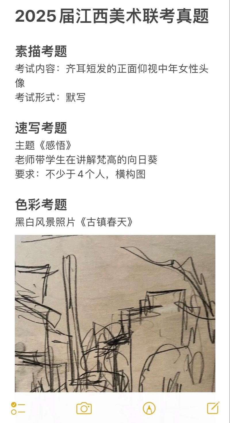 16年江西美术联考考题是什么？-第1张图片-泰美艺术培训