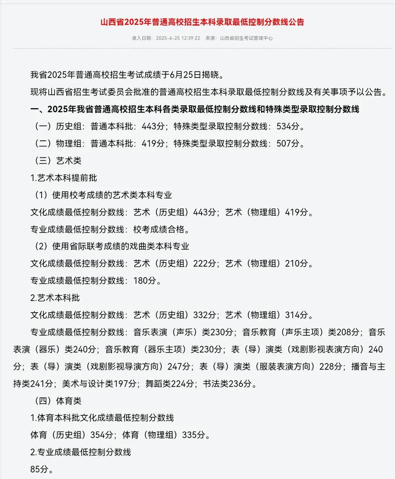 2025山西音乐分数段-第1张图片-泰美艺术培训