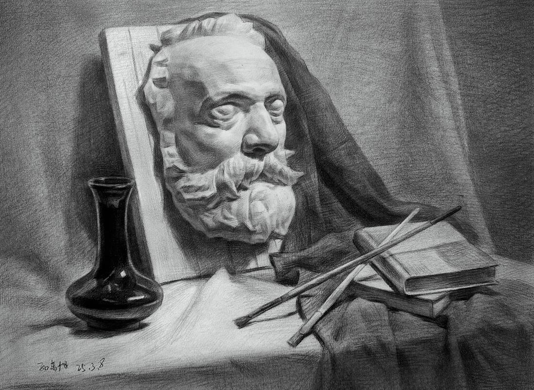 2012年山东联考素描考了什么内容？-第1张图片-泰美艺术培训